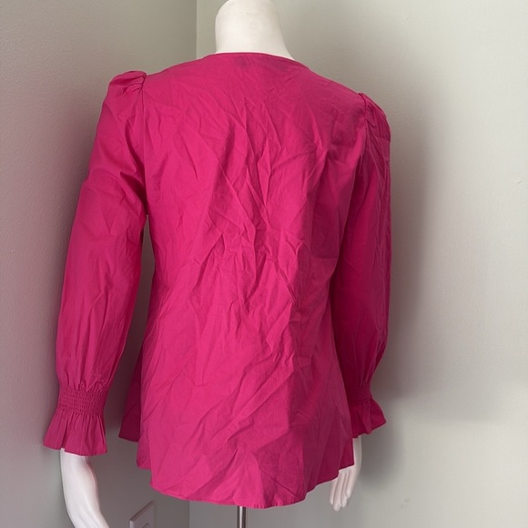 Tuckernuck Pomander Place Blouse Top Easton Pink Size Medium - Picture 11 of 11